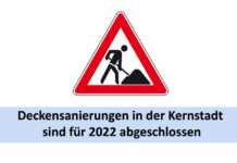 Deckensanierungen in der Kernstadt sind für 2022 abgeschlossen