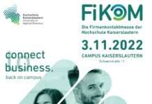 12. Firmenkontaktmesse 2022 der Hochschule Kaiserslautern am 3. November