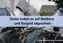 Diebe haben es auf Bonbons und Bargeld abgesehen