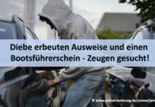 Diebe erbeuten Ausweise und einen Bootsführerschein