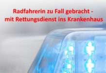 Radfahrerin zu Fall gebracht – mit Rettungsdienst ins Krankenhaus