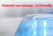 Diebstahl von Schnaps – 3,5 Promille