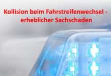 Kollision beim Fahrstreifenwechsel – erheblicher Sachschaden