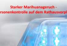 Starker Marihuanageruch – Personenkontrolle auf dem Rathausvorplatz