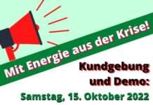 Mit Energie aus der Krise! Solidarität! Aber nicht mit den Konzernen!