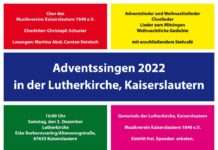 Adventssingen in der Lutherkirche, Kaiserslautern am Samstag, 3. Dezember 2022 um 16:00