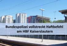Bundespolizei vollstreckt Haftbefehl am HBF Kaiserslautern