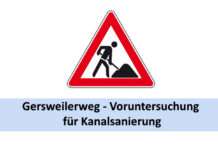 Gersweilerweg – Voruntersuchung für Kanalsanierung