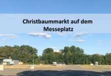 Christbaummarkt auf dem Messeplatz