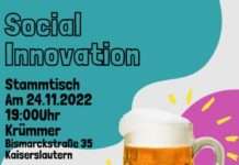 Erster Social Innovation Stammtisch in Kaiserslautern