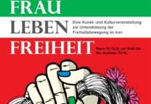 Frau, Leben Freiheit – Eine Kunst- und Kulturveranstaltung zur Unterstützung der Freiheitsbewegung im Iran