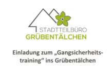 Einladung zum „Gangsicherheitstraining“ ins Grübentälchen