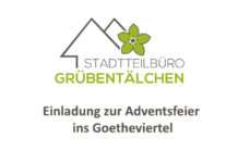 Einladung zur Adventsfeier ins Goetheviertel