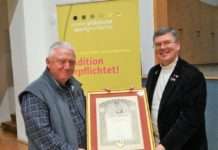 Gerd Häßel aus Reichenbach-Steegen erhielt die Christian-Löffler-Urkunde