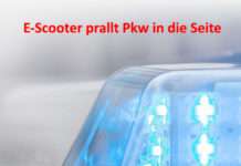 E-Scooter prallt Pkw in die Seite