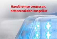 Handbremse vergessen, Kettenreaktion ausgelöst