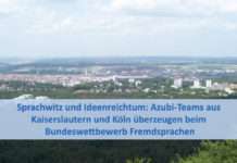 Azubi-Teams aus Kaiserslautern (BBS 1) und Köln überzeugen beim Bundeswettbewerb Fremdsprachen