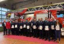 Urkundenüberreichung – Beförderungsfeier bei der Feuerwehr