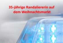35-jährige Randaliererin auf dem Weihnachtsmarkt