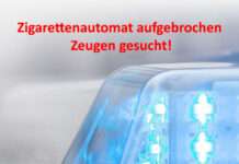 Zigarettenautomat aufgebrochen – Zeugen gesucht!