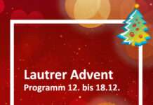 Lautrer Advent 2022 – Vollständiges Begleitprogramm 12.12.-18.12.
