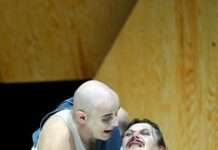 Pfalztheater-„Woyzeck“-Produktion von Robert Wilson/Tom Waits/Kathleen Brennan nach Büchner am 23. Januar 2023 in Neustadt