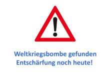 HEUTE Bombenentschärfung auf dem Pfaff-Areal