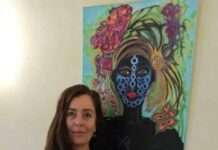 Musikschule: Treppenhaus-Ausstellung von Judith Boy