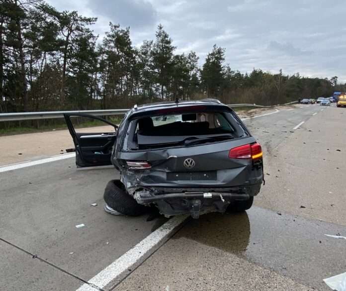 Beschädigter VW-Passat