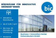 Büroräume im Kaiserslauterer bic liegen Tür an Tür mit Start-ups