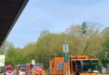 Eine Propangasflasche explodierte beim Pressvorgangs im Müllfahrzeug