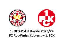 1.FCK in der ersten Pokalrunde bei Rot-Weiß Koblenz
