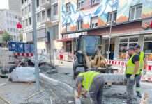 Neue Stadtmitte: Bauarbeiten liegen weiterhin im Zeitplan