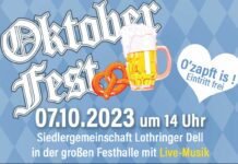 Die Siedlergemeinschaft Lothringer Dell e.V. Kaiserslautern feiert am Sa, 07.10.23 ihr Oktoberfest.