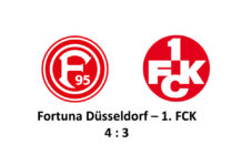 Turbulentes Auswärtsspiel in Düsseldorf: FCK unterliegt 3:4