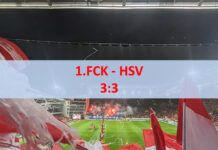 Fußballfest am Betze ohne Sieger – 3:3 gegen den HSV