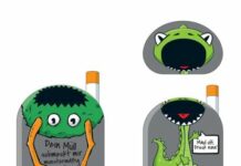 Papierkorbmonster erobern das Stadtgebiet