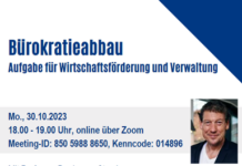 Kostenfreier Online-Vortrag: „Bürokratieabbau: Aufgabe für Wirtschaftsförderung und Verwaltung “
