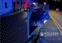23-jährige Autofahrer im Drogenrausch Unfall verursacht