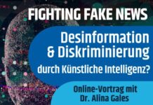 Online-Vortrag: Desinformation und Diskriminierung durch Künstliche Intelligenz? am 16. November 2023, 18:00 Uhr