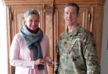 Oberbürgermeisterin empfing Colonel Furman