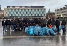 Junge Muslime starten mit Friedensgebet und bürgerschaftlichem Engagement ins neue Jahr 2024!