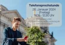 Telefonsprechstunde mit Matthias Mieves am 26. Januar