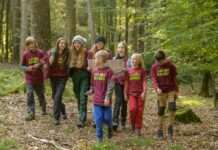 Junge Entdecker und Entdeckerinnen im Pfälzerwald