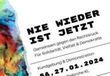 Nie wieder ist JETZT! – Am 27.01. gemeinsam gegen den Rechtsruck. Für Solidarität, Vielfalt und Demokratie