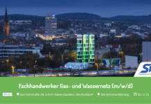 Fachhandwerker Gas- und Wassernetz (m/w/d)