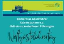 Weltgästeführendentag 2024 – Barbarossa-Gästeführer-Verein Kaiserslautern e.V. beteiligt sich