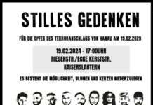 4 Jahre nach dem rassistischen Anschlag in Hanau: Wir trauern und erinnern.