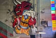 Regionaler Graffiti-Künstler verewigt Partnerschaft der Brauerei mit 1. FC Kaiserslautern in einem Kunstwerk