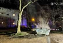 Müllcontainer brennen – Zeugen gesucht!